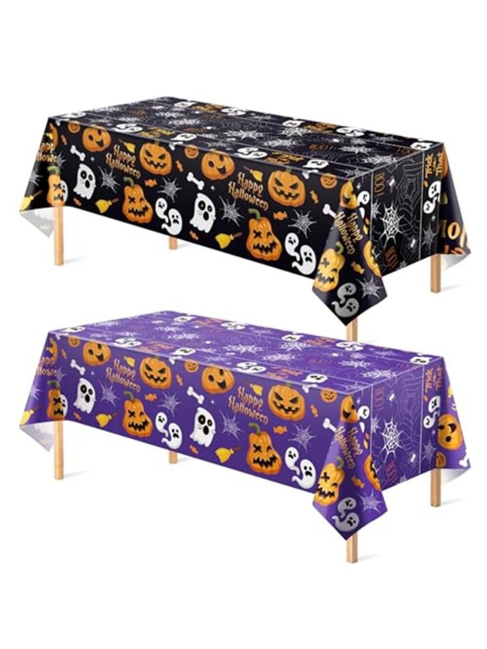 Halloween Decorations - Disposable Plastic Halloween Tablecloth | Halloween